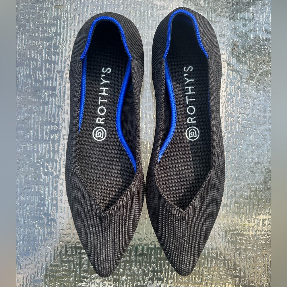 Rothy's The Point II Women's Flats - Black size 9